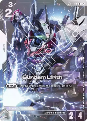 Gundam Lfrith (Premium Card Collection) (GD01-086), Gundam Promotional Cards — Gundam card price