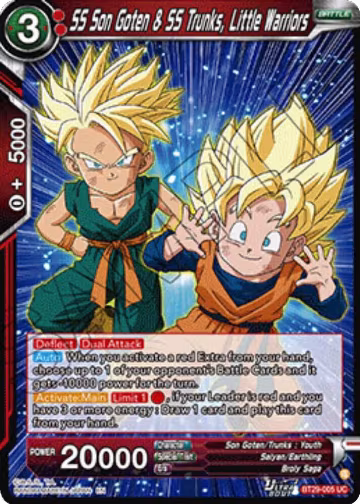 SS Son Goten & SS Trunks, Little Warriors (BT29-005), Fearsome Rivals — DB Super card price