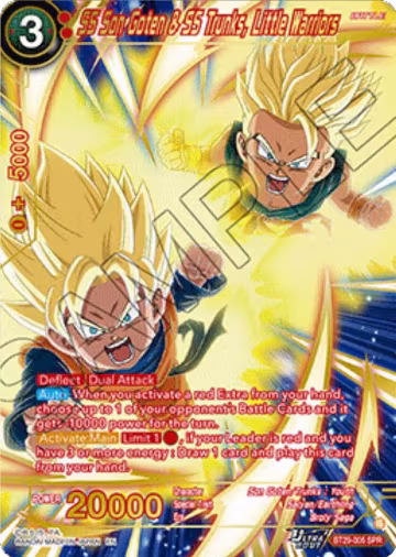 SS Son Goten & SS Trunks, Little Warriors (SPR) (BT29-005), Fearsome Rivals — DB Super card price