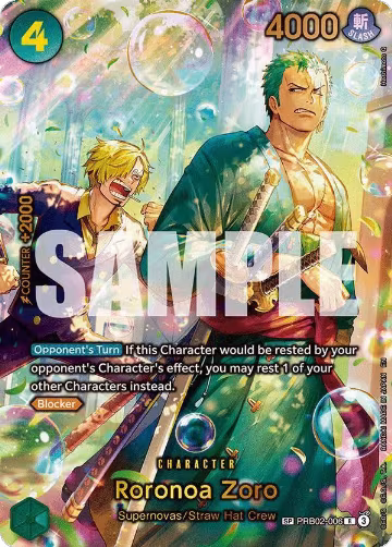 Roronoa Zoro - PRB02-006 (SP) (PRB02-006) — card price