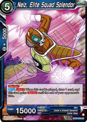 Neiz, Elite Squad Splendor (BT29-038), Fearsome Rivals — DB Super card price