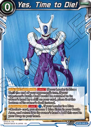 Yes, Time to Die! (BT29-040), Fearsome Rivals — DB Super card price