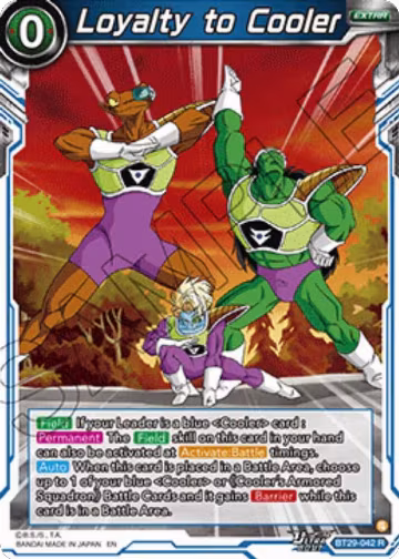 Loyalty to Cooler (BT29-042), Fearsome Rivals — DB Super card price