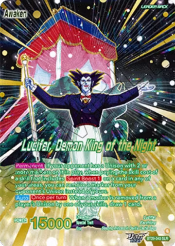 Lucifer // Lucifer, Demon King of the Night (SLR) (BT29-043), Fearsome Rivals — DB Super card price