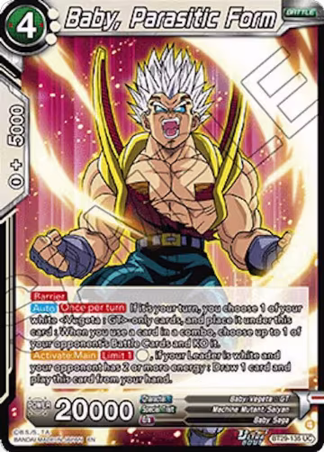 Baby, Parasitic Form (BT29-135), Fearsome Rivals — DB Super card price