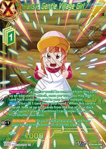 Pansy, Gentle Village Girl (SPR) (BT29-044), Fearsome Rivals — DB Super card price
