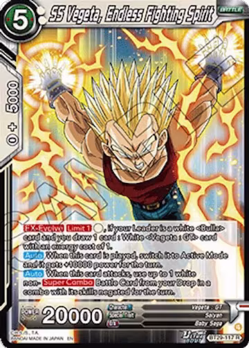 SS Vegeta, Endless Fighting Spirit (BT29-117), Fearsome Rivals — DB Super card price