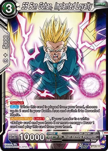 SS Son Gohan, Implanted Loyalty (BT29-113), Fearsome Rivals — DB Super card price