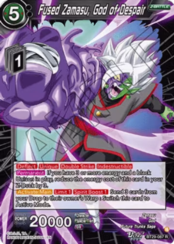 Fused Zamasu, God of Despair (BT29-087), Fearsome Rivals — DB Super card price