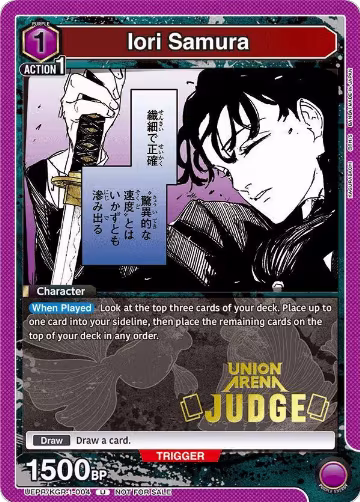 Iori Samura (Judge Pack) (UEPR/KGR-1-004), Union Arena Promotion Cards — Union Arena card price