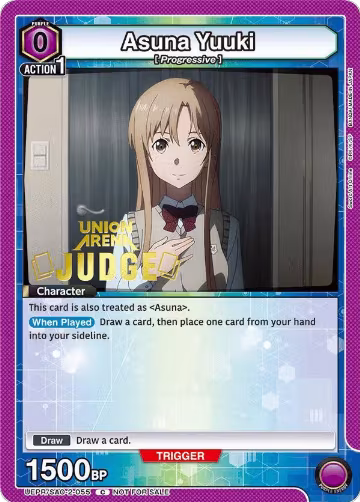 Asuna Yuuki (Judge Pack) (UEPR/SAO-2-055), Union Arena Promotion Cards — Union Arena card price