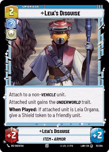 Leia's Disguise (111/264), A Lawless Time — Star Wars card price