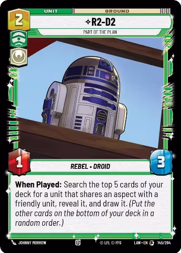 R2-D2 - Part of the Plan (145/264), A Lawless Time — Star Wars card price