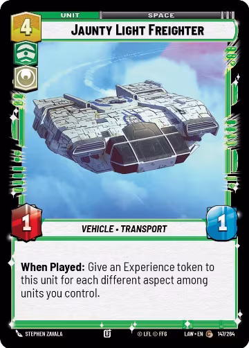 Jaunty Light Frieghter (147/264), A Lawless Time — Star Wars card price