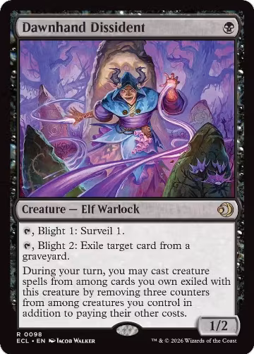 Dawnhand Dissident (98), Lorwyn Eclipsed — Magic card price