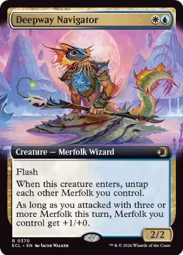 Deepway Navigator (Extended Art) (370), Lorwyn Eclipsed — Magic card price
