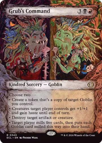 Grub's Command (Showcase) (340), Lorwyn Eclipsed — Magic card price