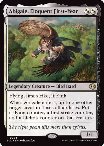 Abigale, Eloquent First-Year (204), Lorwyn Eclipsed — Magic card price