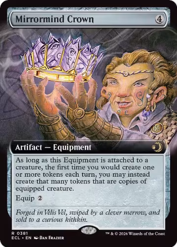 Mirrormind Crown (Extended Art) (381), Lorwyn Eclipsed — Magic card price