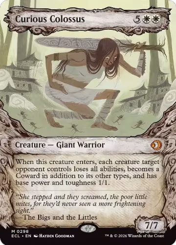 Curious Colossus (Showcase) (298), Lorwyn Eclipsed — Magic card price