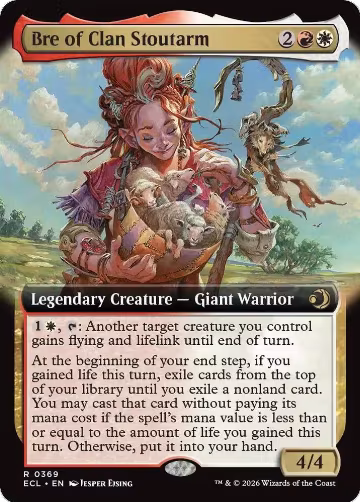 Bre of Clan Stoutarm (Extended Art) (369), Lorwyn Eclipsed — Magic card price