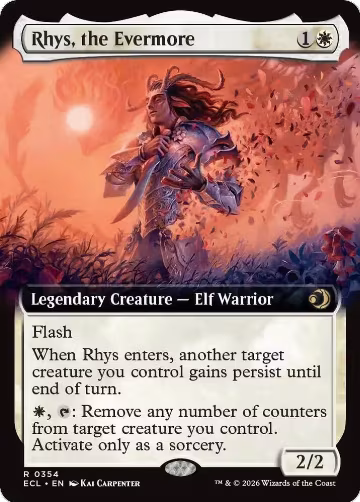 Rhys, the Evermore (Extended Art) (354), Lorwyn Eclipsed — Magic card price