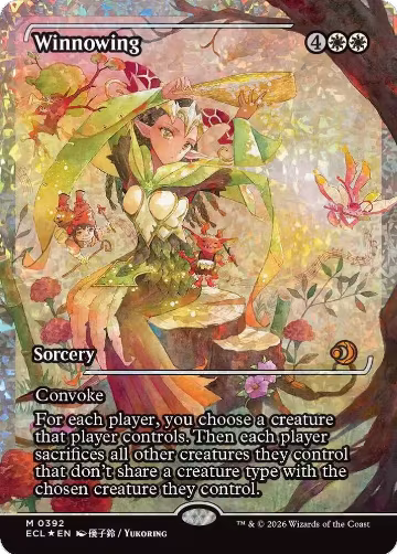Winnowing (Showcase) (Fracture Foil) (392), Lorwyn Eclipsed — Magic card price
