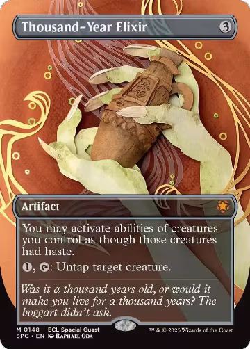Thousand-Year Elixir (Borderless) (148), Special Guests — Magic card price