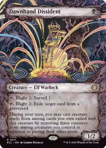Dawnhand Dissident (Showcase) (311), Lorwyn Eclipsed — Magic card price
