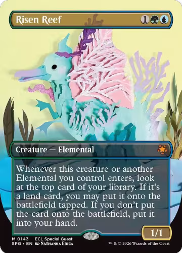 Risen Reef (Borderless) (143), Special Guests — Magic card price