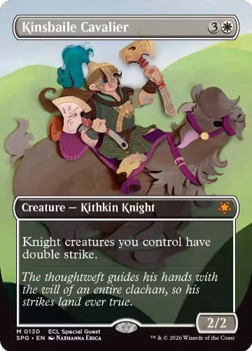 Kinsbaile Cavalier (Borderless) (130), Special Guests — Magic card price