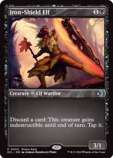 Iron-Shield Elf (404), Promo Pack: Lorwyn Eclipsed — Magic card price