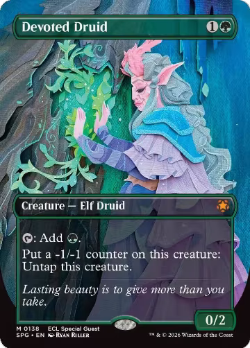 Devoted Druid (Borderless) (138), Special Guests — Magic card price