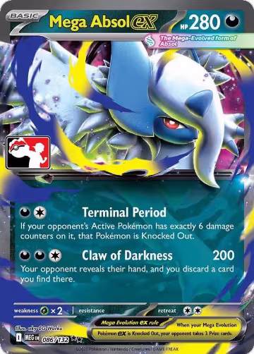 Mega Absol ex - 086/132 (086/132), Prize Pack Series Cards — Pokémon card price