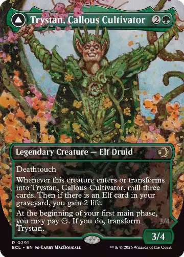 Trystan, Callous Cultivator (Borderless) (291), Lorwyn Eclipsed — Magic card price