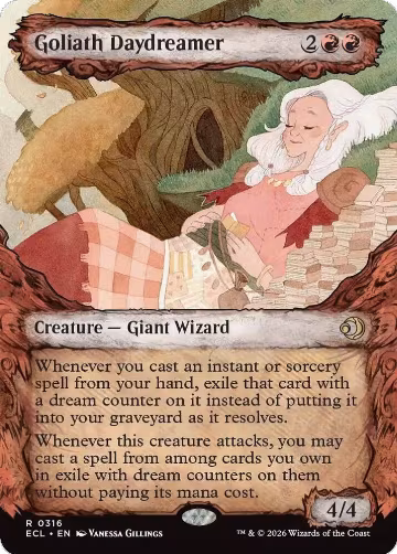 Goliath Daydreamer (Showcase) (316), Lorwyn Eclipsed — Magic card price