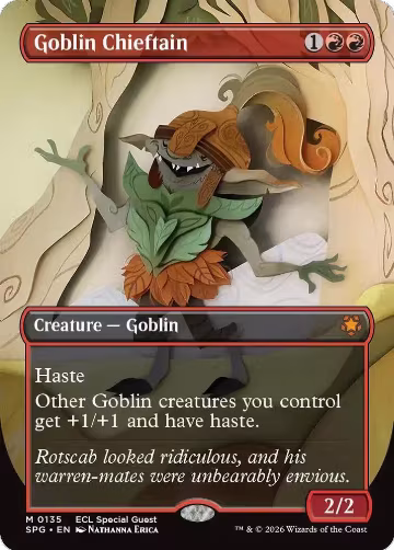 Goblin Chieftain (Borderless) (135), Special Guests — Magic card price