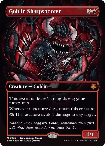 Goblin Sharpshooter (Borderless) (136), Special Guests — Magic card price