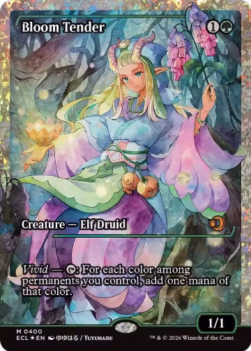 Bloom Tender (0400) (Showcase) (Fracture Foil) (400), Lorwyn Eclipsed — Magic card price