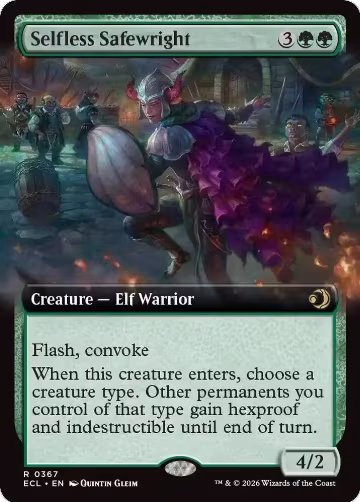 Selfless Safewright (Extended Art) (367), Lorwyn Eclipsed — Magic card price