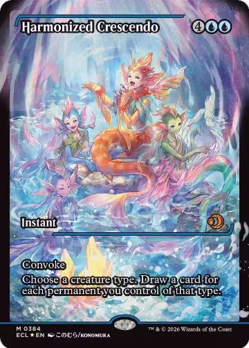 Harmonized Crescendo (0384) (Showcase) (384), Lorwyn Eclipsed — Magic card price