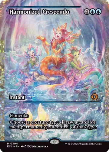Harmonized Crescendo (0394) (Showcase) (Fracture Foil) (394), Lorwyn Eclipsed — Magic card price
