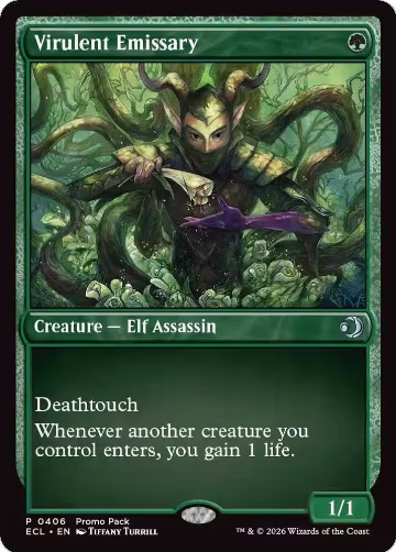 Virulent Emissary (406), Promo Pack: Lorwyn Eclipsed — Magic card price