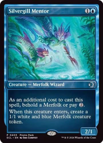 Silvergill Mentor (403), Promo Pack: Lorwyn Eclipsed — Magic card price