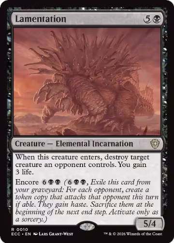 Lamentation (10), Commander: Lorwyn Eclipsed — Magic card price