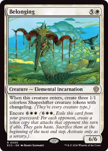 Belonging (5), Commander: Lorwyn Eclipsed — Magic card price