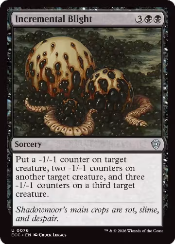 Incremental Blight (76), Commander: Lorwyn Eclipsed — Magic card price