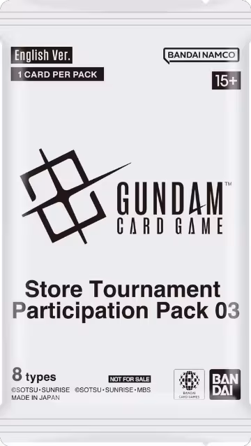 Store Tournament Participation Pack 03, Gundam Promotional Cards — Gundam sealed product price