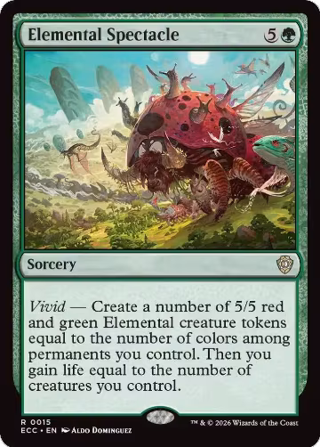 Elemental Spectacle (15), Commander: Lorwyn Eclipsed — Magic card price