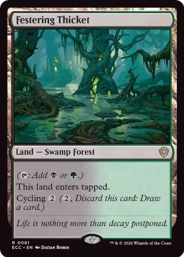 Festering Thicket (61), Commander: Lorwyn Eclipsed — Magic card price